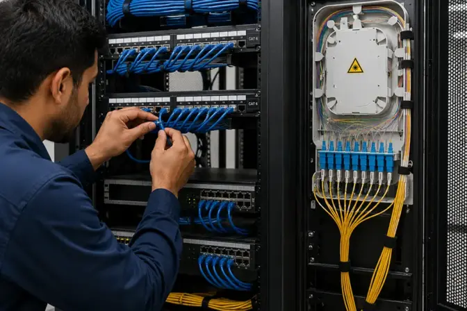 CAT 06 and Fiber Cables Works